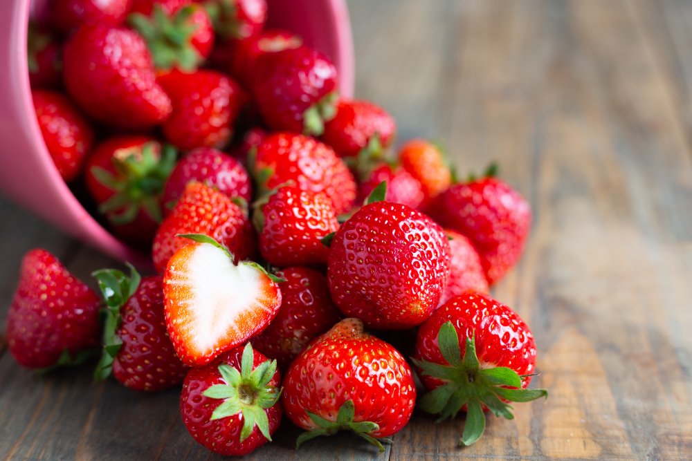 O morango é outra fruta ótima para quem quer acabar com a celulite.