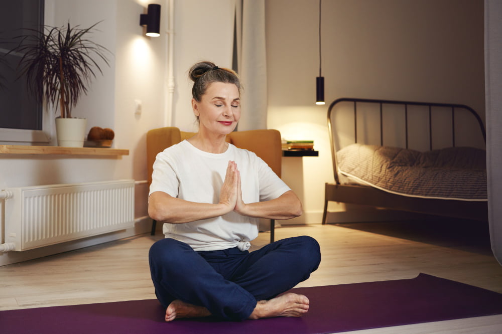 A meditação tem influência direta na saúde.